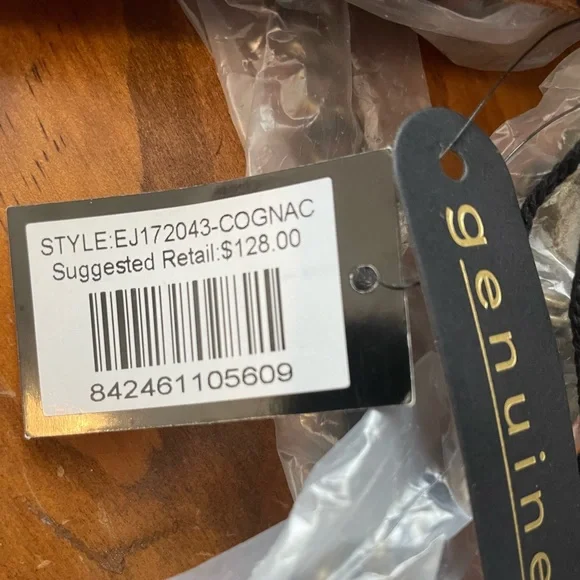 Elle Jae Gypset Cognac Suede Crossbody Handbag - Picture 9 of 11